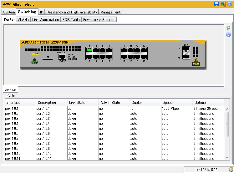 CentreCOM x230シリーズ コマンドリファレンス 5.4.4: Web GUI