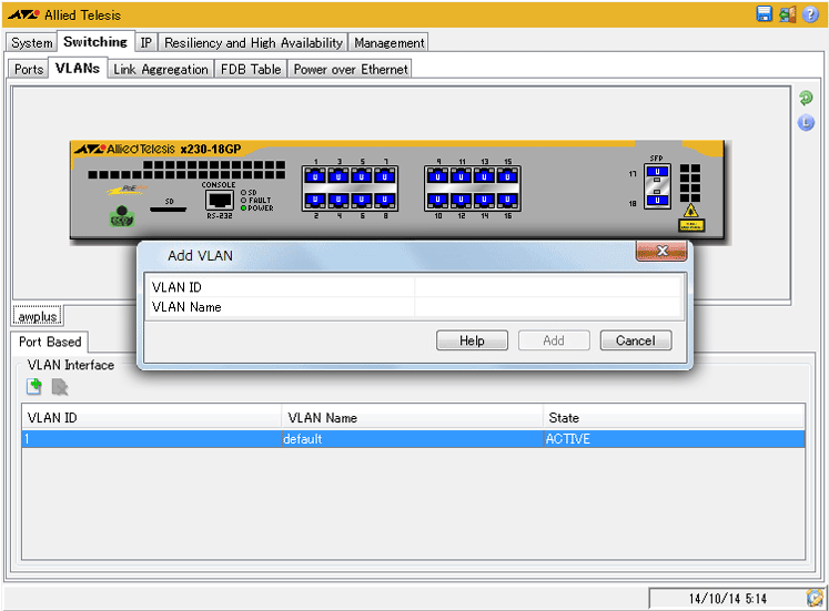 CentreCOM x230シリーズ コマンドリファレンス 5.4.6: Web GUI
