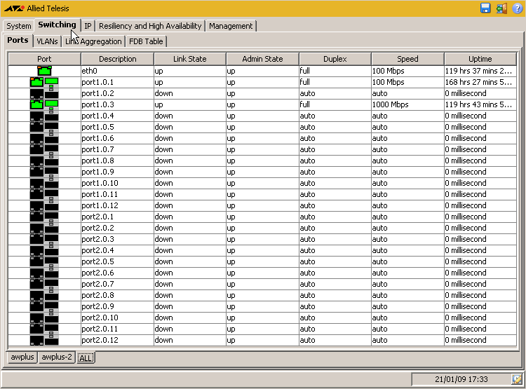 CentreCOM x510シリーズ コマンドリファレンス 5.4.3: Web GUI / Switching